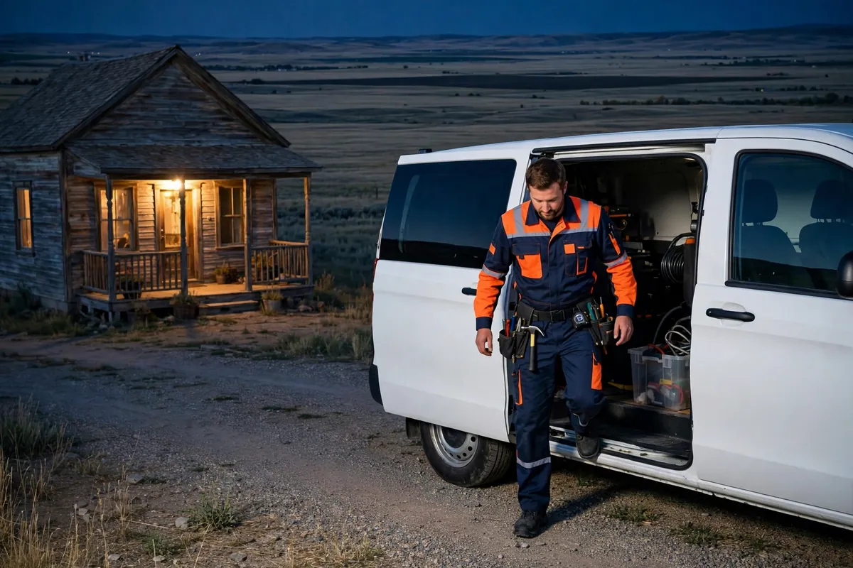 24/7 Emergency Plumber in Keenesburg, CO — 24/7 emergency plumber responding to an urgent call at a home at a home in Keenesburg, Weld County